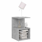 Bedside Cabinets 2 pcs Concrete Grey 35x35x55cm Engineered Wood
