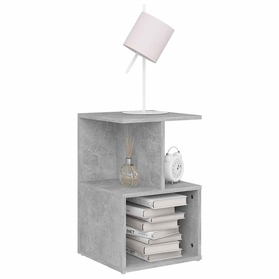 Bedside Cabinets 2 pcs Concrete Grey 35x35x55cm Engineered Wood