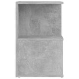 Bedside Cabinets 2 pcs Concrete Grey 35x35x55 cm Engineered Wood - Top-Down View