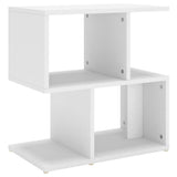 Bedside Cabinet White 50x30x51.5 cm Engineered Wood - Front View