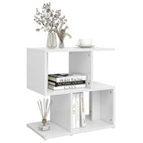 Bedside Cabinet White 50x30x51.5 cm Engineered Wood - Rear View