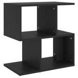 Bedside Cabinet Black 50x30x51.5 cm Engineered Wood - Front View