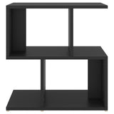 Bedside Cabinet Black 50x30x51.5 cm Engineered Wood - Top-Down View