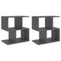 Bedside Cabinets 2 pcs Grey 50x30x51.5 cm Engineered Wood