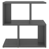 Bedside Cabinets 2 pcs Grey 50x30x51.5 cm Engineered Wood