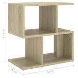 Bedside Cabinets 2 pcs Sonoma Oak 50x30x51.5 cm Engineered Wood - Close-Up Angle