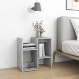 Bedside Cabinet Concrete Grey 50x30x51.5 cm Engineered Wood