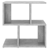 Bedside Cabinet Concrete Grey 50x30x51.5 cm Engineered Wood - Top-Down View