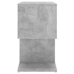 Bedside Cabinet Concrete Grey 50x30x51.5 cm Engineered Wood