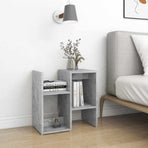 Bedside Cabinets 2 pcs Concrete Grey 50x30x51.5 cm