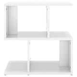 Bedside Cabinet High Gloss White 50x30x51.5 cm Engineered Wood - Top-Down View