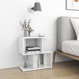 Bedside Cabinet High Gloss White 50x30x51.5 cm Engineered Wood