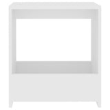 Side Table White 50x26x50 cm Engineered Wood