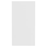Side Table White 50x26x50 cm Engineered Wood