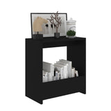 Side Table Black 50x26x50 cm Engineered Wood