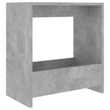 Side Table Concrete Grey 50x26x50 cm Engineered Wood - Front View