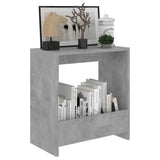 Side Table Concrete Grey 50x26x50 cm Engineered Wood - Side View