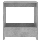 Side Table Concrete Grey 50x26x50 cm Engineered Wood - Top-Down View