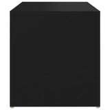 Side Table Black 59x36x38 cm Engineered Wood - 45-Degree Angle