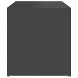 Side Table Grey 59x36x38 cm Engineered Wood - 45-Degree Angle