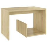 Side Table Sonoma Oak 59x36x38 cm Engineered Wood - Front View