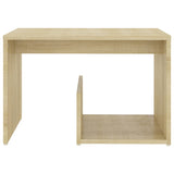 Side Table Sonoma Oak 59x36x38 cm Engineered Wood - Top-Down View