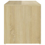 Side Table Sonoma Oak 59x36x38 cm Engineered Wood - 45-Degree Angle