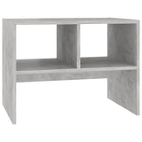 Side Table Concrete Grey 60x40x45 cm Engineered Wood - Front View