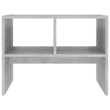 Side Table Concrete Grey 60x40x45 cm Engineered Wood - 45-Degree Angle