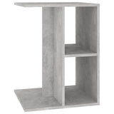 Side Table Concrete Grey 60x40x45 cm Engineered Wood - Close-Up Angle
