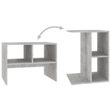 Side Table Concrete Grey 60x40x45 cm Engineered Wood - Low Angle