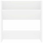 Wall Shoe Cabinets 4 pcs White 60x18x60 cm Engineered Wood
