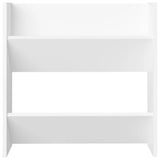 Wall Shoe Cabinets 4 pcs White 60x18x60 cm Engineered Wood - Rear View
