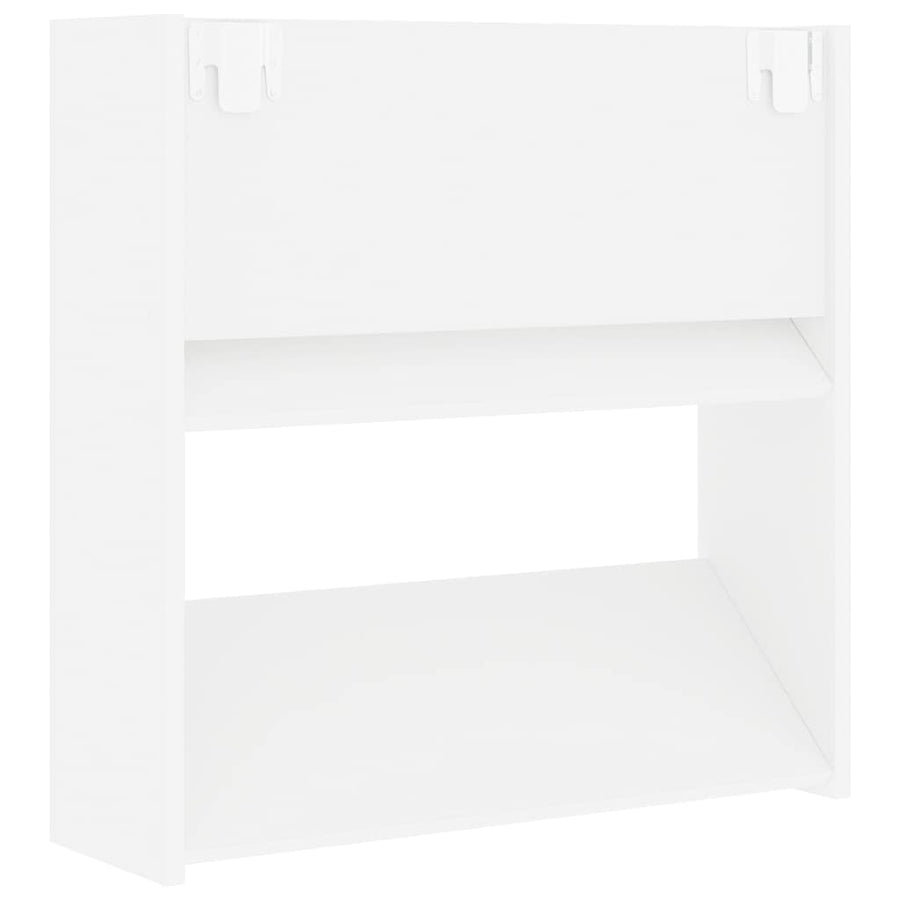 Wall Shoe Cabinets 4 pcs White 60x18x60 cm Engineered Wood