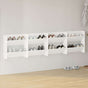 Wall Shoe Cabinets 4 pcs White 60x18x60 cm Engineered Wood