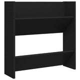 Wall Shoe Cabinets 2 pcs Black 60x18x60 cm Engineered Wood