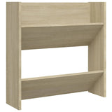 Wall Shoe Cabinet Sonoma Oak 60x18x60 cm Engineered Wood