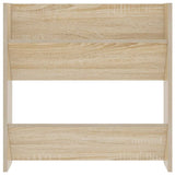 Wall Shoe Cabinet Sonoma Oak 60x18x60 cm Engineered Wood