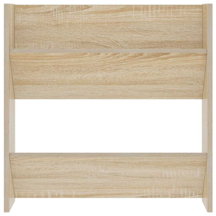 Wall Shoe Cabinet Sonoma Oak 60x18x60 cm Engineered Wood