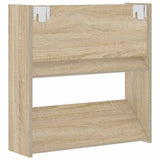 Wall Shoe Cabinet Sonoma Oak 60x18x60 cm Engineered Wood