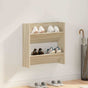 Wall Shoe Cabinet Sonoma Oak 60x18x60 cm Engineered Wood