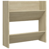 Wall Shoe Cabinets 2 pcs Sonoma Oak 60x18x60cm Engineered Wood - 45-Degree Angle