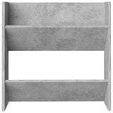 Wall Shoe Cabinet Concrete Grey 60x18x60 cm Engineered Wood - Top-Down View