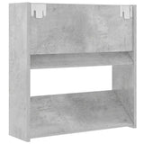 Wall Shoe Cabinet Concrete Grey 60x18x60 cm Engineered Wood