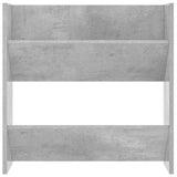Wall Shoe Cabinets 2 pcs Concrete Grey 60x18x60 cm Engineered Wood - Rear View
