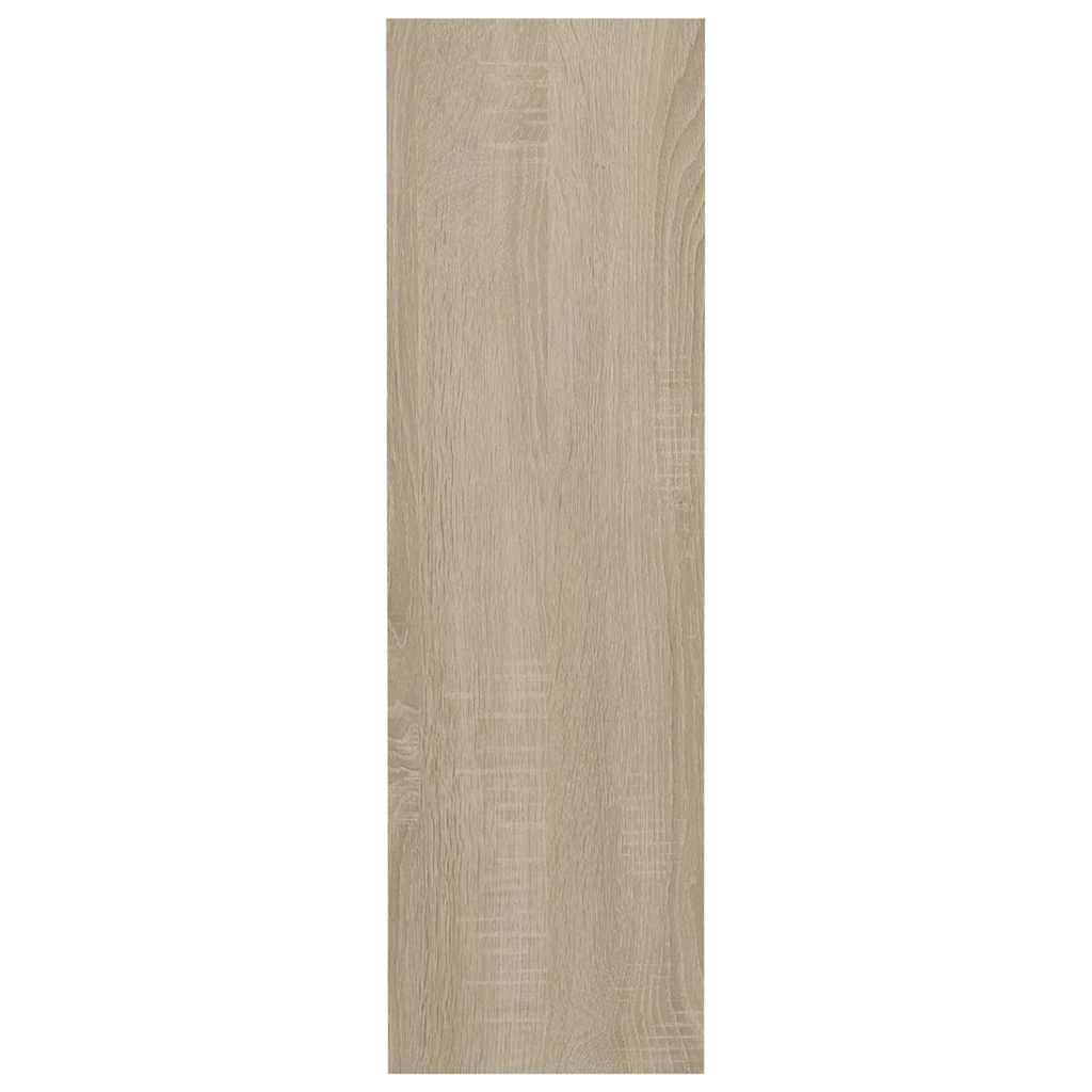 Wall Shoe Cabinets 2 pcs White&Sonoma Oak 60x18x60 cm Engineered Wood