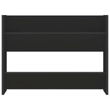 Wall Shoe Cabinet Black 80x18x60 cm Engineered Wood - 45-Degree Angle