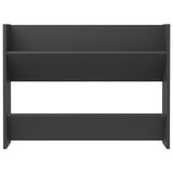 Wall Shoe Cabinet Grey 80x18x60 cm Engineered Wood - Top-Down View