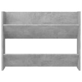 Wall Shoe Cabinet Concrete Grey 80x18x60 cm Engineered Wood