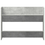 Wall Shoe Cabinets 2 pcs Concrete Grey 80x18x60 cm Engineered Wood